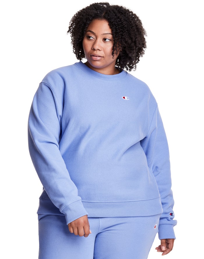 Champion Sweatshirt Dames - Blauw - Plus Reverse Weave Crew ( 170498-NAJ )